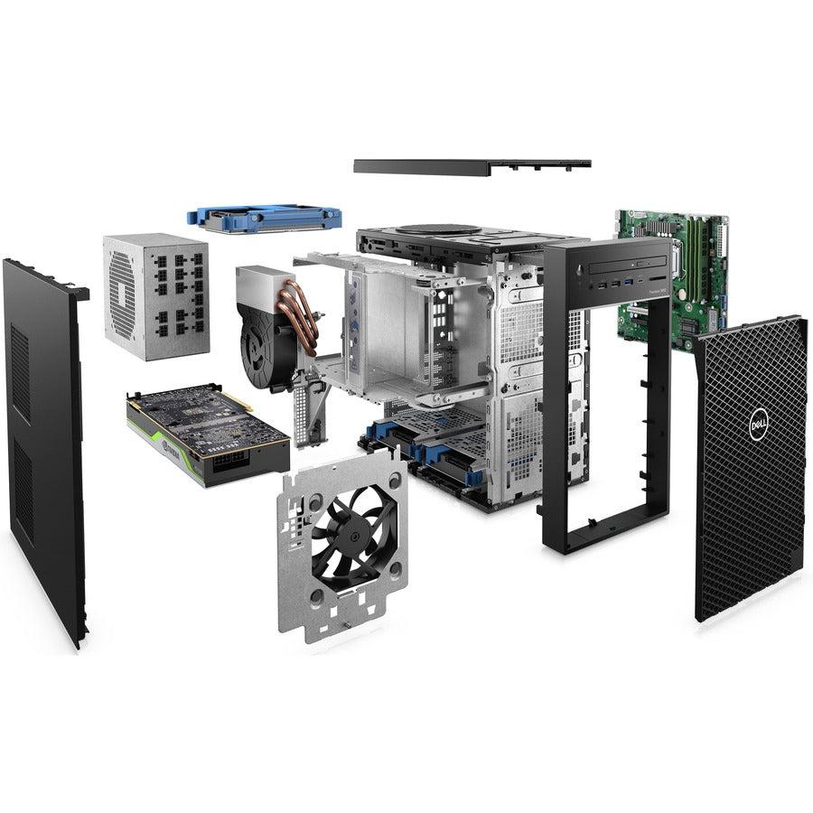 Dell 3650 Ddr4-Sdram I7-10700 Tower Intel® Core™ I7 16 Gb 512 Gb Ssd Windows 10 Pro Workstation Black