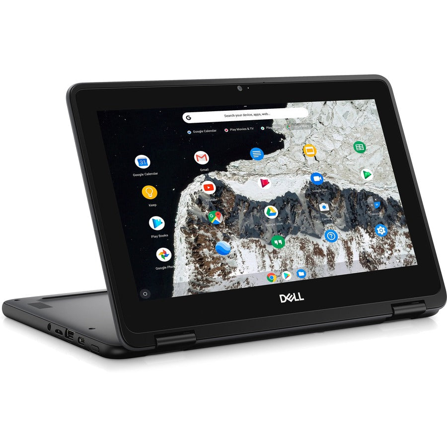 Dell Chromebook 3100 2-In-1 29.5 Cm (11.6") Touchscreen Hd Intel® Celeron® N 4 Gb Lpddr4-Sdram 64 Gb Emmc Wi-Fi 5 (802.11Ac) Chrome Os Black, Grey