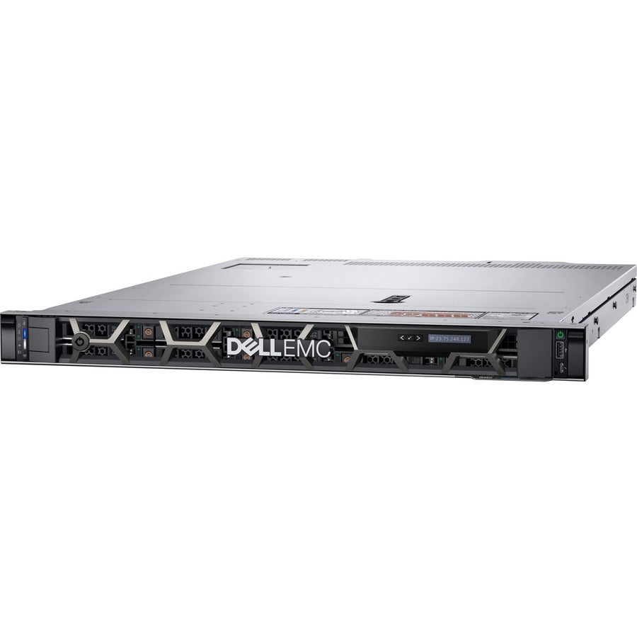 Dell EMC PowerEdge R450 2U Rack-mountable Server - 1 x Intel Xeon Silver 4310 2.10 GHz - 16 GB RAM - 480 GB SSD - (1 x 480GB) SSD Configuration - Serial ATA/600, 12Gb/s SAS Controller 9C5T8