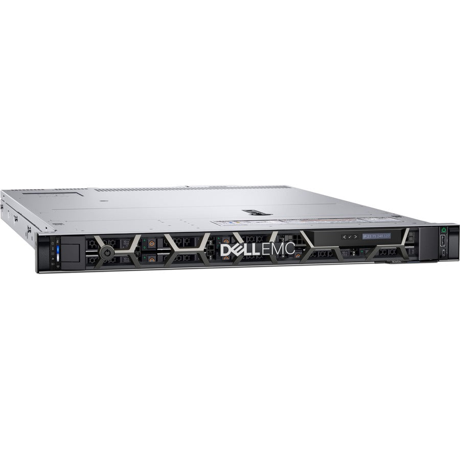 Dell EMC PowerEdge R450 2U Rack-mountable Server - 1 x Intel Xeon Silver 4310 2.10 GHz - 16 GB RAM - 480 GB SSD - (1 x 480GB) SSD Configuration - Serial ATA/600, 12Gb/s SAS Controller 9C5T8