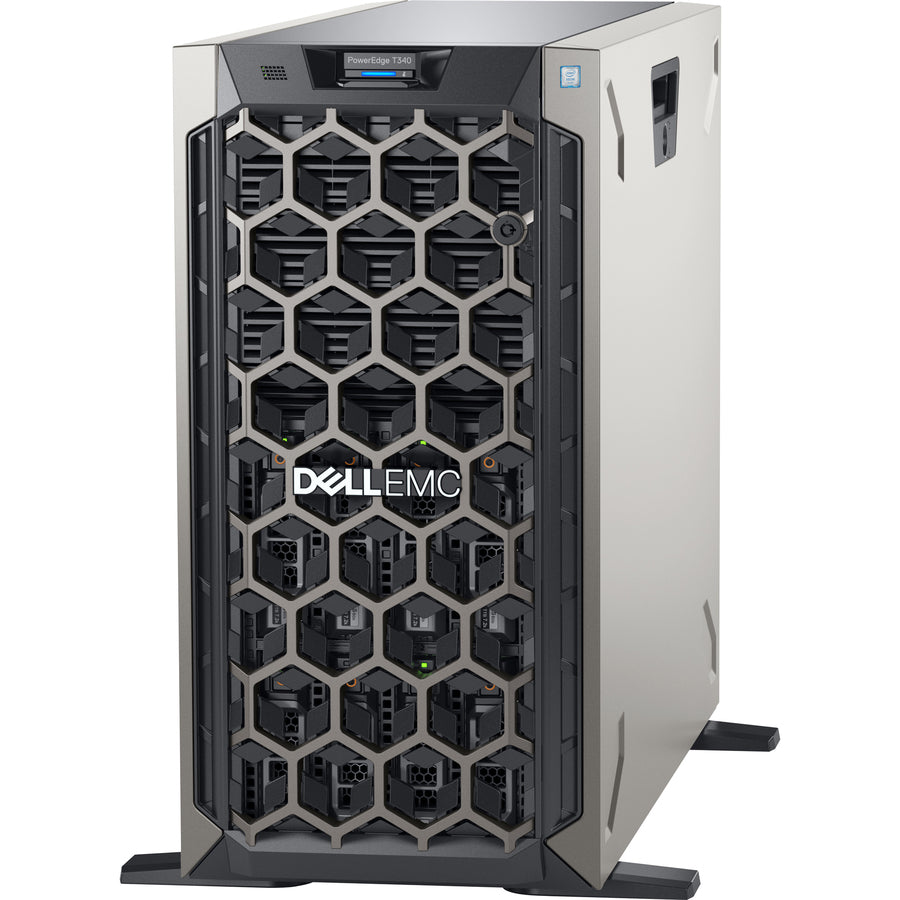 Dell EMC PowerEdge T340 5U Tower Server - 1 x Intel Xeon E-2234 3.60 GHz - 8 GB RAM - 1 TB HDD - (1 x 1TB) HDD Configuration - Serial ATA Controller - 1 Year ProSupport XDX41
