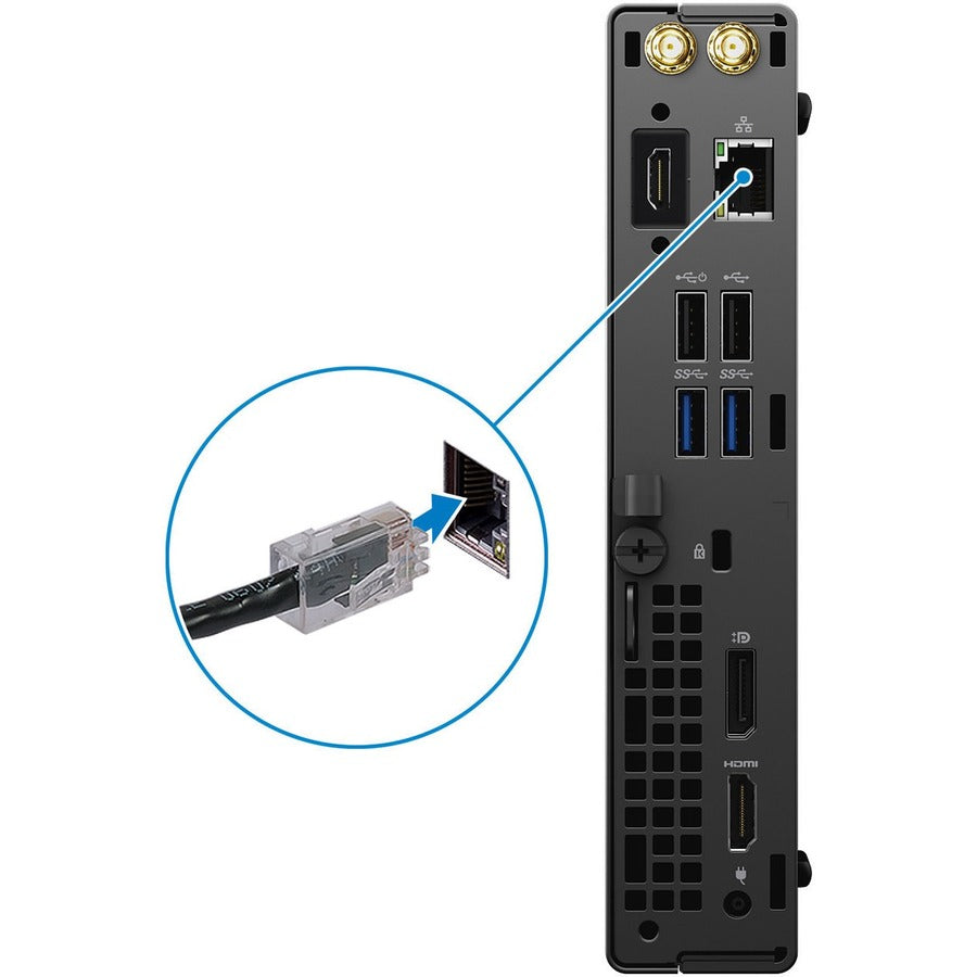 Dell OptiPlex 3000 3090 Desktop Computer - Intel Core i5 10th Gen i5-10500T - 8 GB - 256 GB SSD - Micro PC - Black 9WGCG