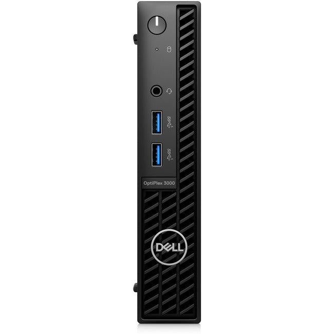 Dell OptiPlex 3000 Desktop Computer - Intel Core i3 12th Gen i3-12100T - 8 GB - 256 GB SSD - Micro PC - Black 18D3F