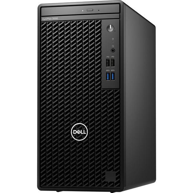 Dell OptiPlex 3000 Desktop Computer - Intel Core i5 12th Gen i5-12500 - 8 GB - 256 GB SSD - Tower - Black W0G8D