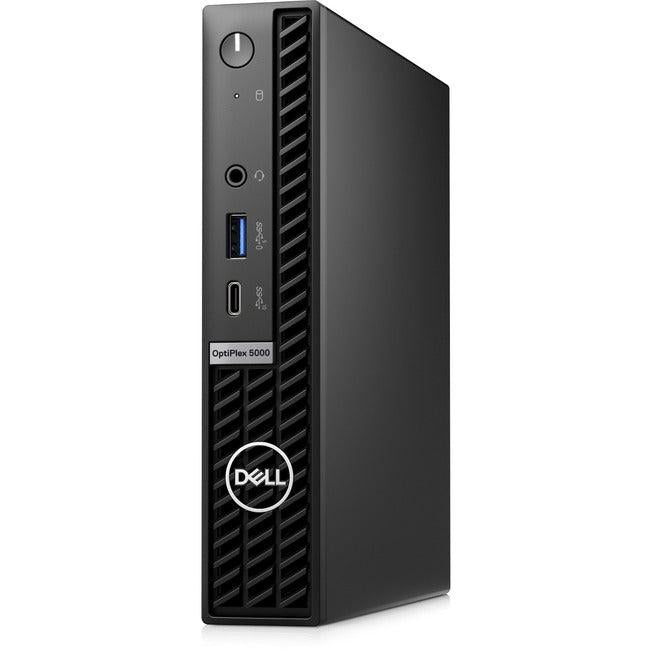 Dell OptiPlex 5000 Desktop Computer - Intel Core i5 12th Gen i5-12500T - vPro Technology - 16 GB - 512 GB SSD - Micro PC - Black PX13N