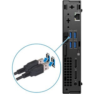 Dell OptiPlex 5000 Desktop Computer - Intel Core i5 12th Gen i5-12500T - vPro Technology - 8 GB - 256 GB SSD - Micro PC - Black 1MKMP