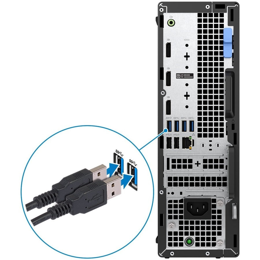 Dell OptiPlex 7000 Desktop Computer - Intel Core i5 12th Gen i5-12500 - vPro Technology - 8 GB - 256 GB SSD - Small Form Factor - Black 9N4CN