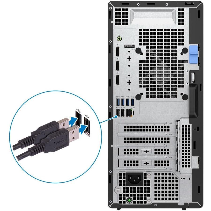 Dell OptiPlex 7000 Desktop Computer - Intel Core i7 12th Gen i7-12700 - vPro Technology - 16 GB - 512 GB SSD - Tower - Black 40DTM