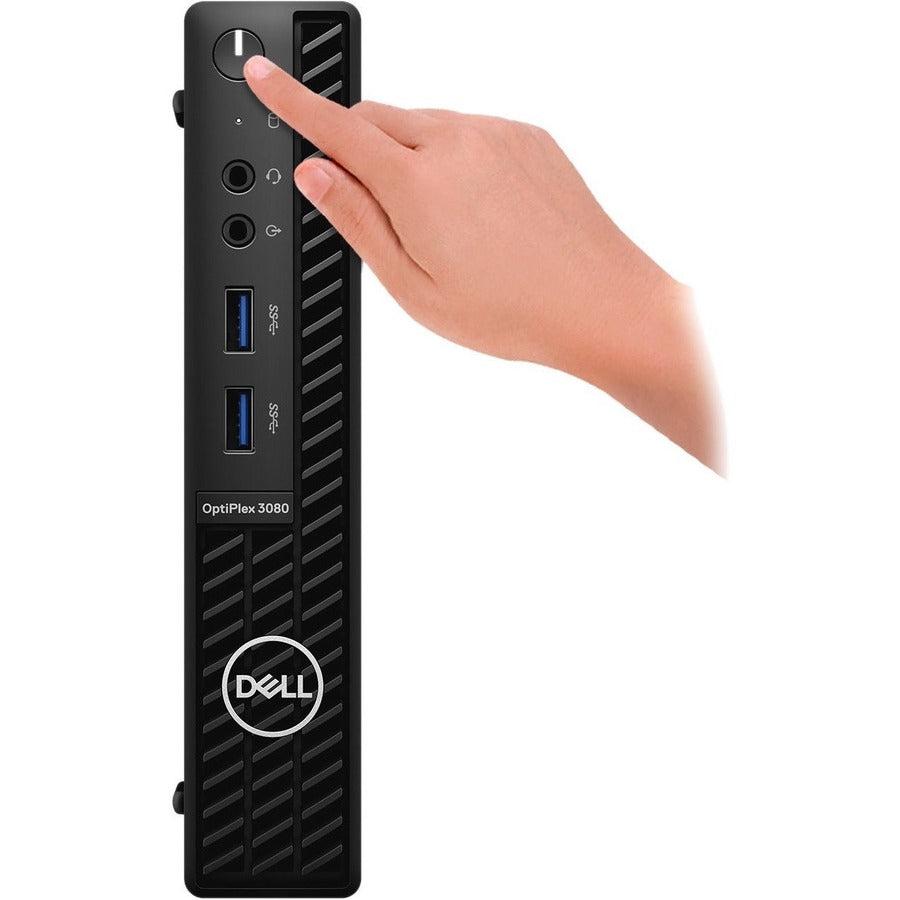 Dell Optiplex 3080 Ddr4-Sdram I3-10105T Mff Intel® Core™ I3 8 Gb 128 Gb Ssd Windows 10 Pro Mini Pc Black