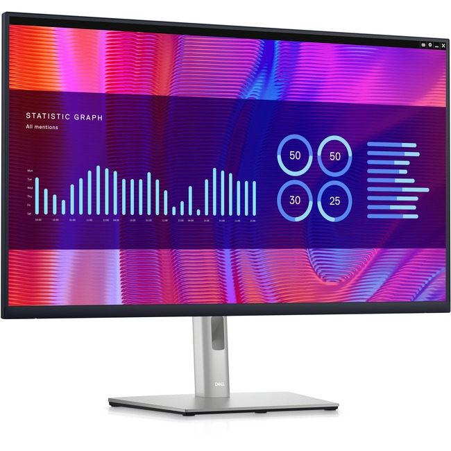 Dell P3223De - Led Monitor - 32" - 2560 X 1440 Qhd @ 60 Hz - Ips - 350 Cd/M - 1000:1 - 5 Ms - Hdmi, Displayport, Usb-C - Taa Compliant - With 3 Years Advanced Exchange Basic Warranty