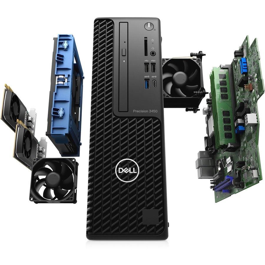 Dell Precision 3450 Ddr4-Sdram I7-10700 Sff Intel® Core™ I7 16 Gb 512 Gb Ssd Windows 10 Pro Workstation Black