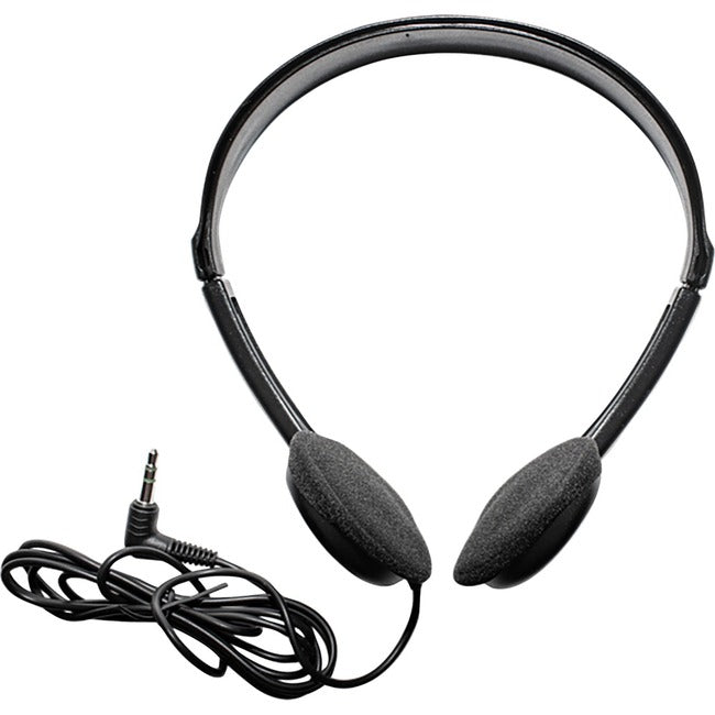 Eb-100Wm Stereo Headphone W/,Mic 6 Cord Adjustable Headband