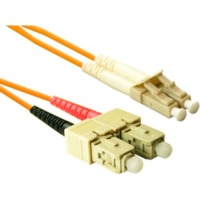 ENET 15M SC/LC Duplex Multimode 62.5/125 OM1 or Better Orange Fiber Patch Cable 15 meter SC-LC Individually Tested SCLC-15M-ENC