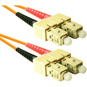 ENET 1M SC/SC Duplex Multimode 62.5/125 OM1 or Better Orange Fiber Patch Cable 1 meter SC-SC Individually Tested SC2-1M-ENC
