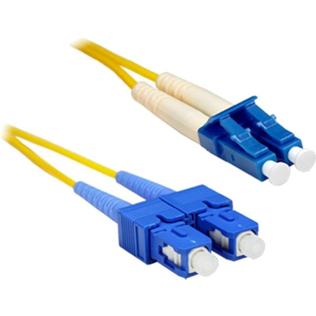 ENET 20M SC/LC Duplex Single-mode 9/125 OS2 or Better Yellow Fiber Patch Cable 20 meter SC-LC Individually Tested SCLC-OS2P-20M-ENC