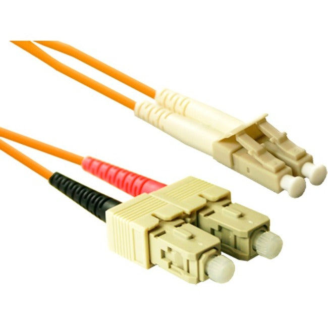 ENET 25M SC/LC Duplex Multimode 50/125 OM2 or Better Orange Fiber Patch Cable 25 meter SC-LC Individually Tested SCLC-50-25M-ENC