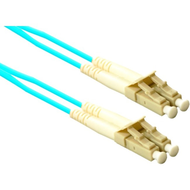 ENET 2M LC/LC Staight Thru 50/125 10Gb OM3 or Better Aqua Fiber Patch Cable 2 meter LC-LC Individually Tested LC2-10G-STTH-2M-ENC