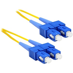 ENET 2M SC/SC Duplex Single-mode 9/125 OS1 or Better Yellow Fiber Patch Cable 2 meter SC-SC Individually Tested SC2-SM-2M-ENC