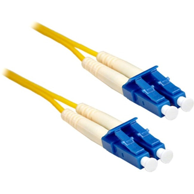 ENET 8M LC/LC Duplex Single-mode 9/125 OS1 or Better Yellow Fiber Patch Cable 8 meter LC-LC Individually Tested LC2-SM-8M-ENC