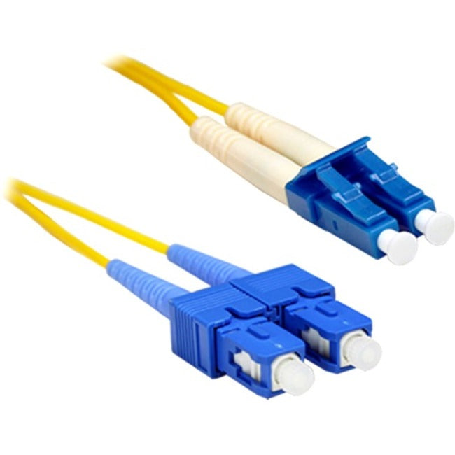 ENET 8M SC/LC Duplex Single-mode 9/125 OS1 or Better Yellow Fiber Patch Cable 8 meter SC-LC Individually Tested SCLC-SM-8M-ENC