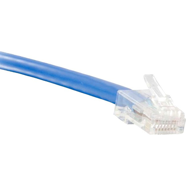 ENET Cat5e Blue 50 Foot Non-Booted (No Boot) (UTP) High-Quality Network Patch Cable RJ45 to RJ45 - 50Ft C5E-BL-NB-50-ENC