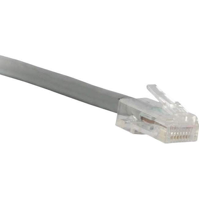 ENET Cat5e Gray 30 Foot Non-Booted (No Boot) (UTP) High-Quality Network Patch Cable RJ45 to RJ45 - 30Ft C5E-GY-NB-30-ENC