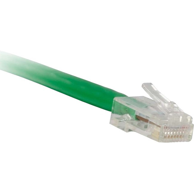 ENET Cat5e Green 2 Foot Non-Booted (No Boot) (UTP) High-Quality Network Patch Cable RJ45 to RJ45 - 2Ft C5E-GN-NB-2-ENC