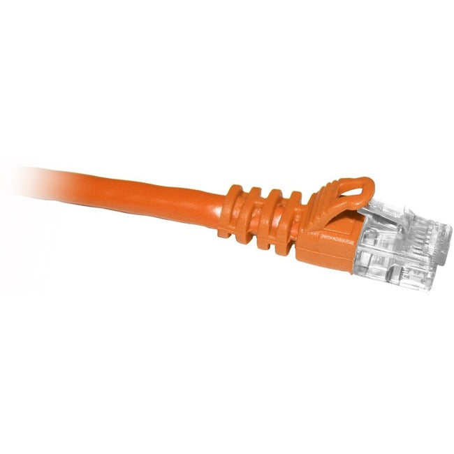 ENET Cat5e Orange 35 Foot Patch Cable with Snagless Molded Boot (UTP) High-Quality Network Patch Cable RJ45 to RJ45 - 35Ft C5E-OR-35-ENC