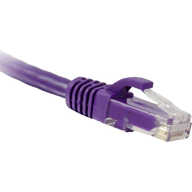 ENET Cat5e Purple 30 Foot Patch Cable with Snagless Molded Boot (UTP) High-Quality Network Patch Cable RJ45 to RJ45 - 30Ft C5E-PR-30-ENC