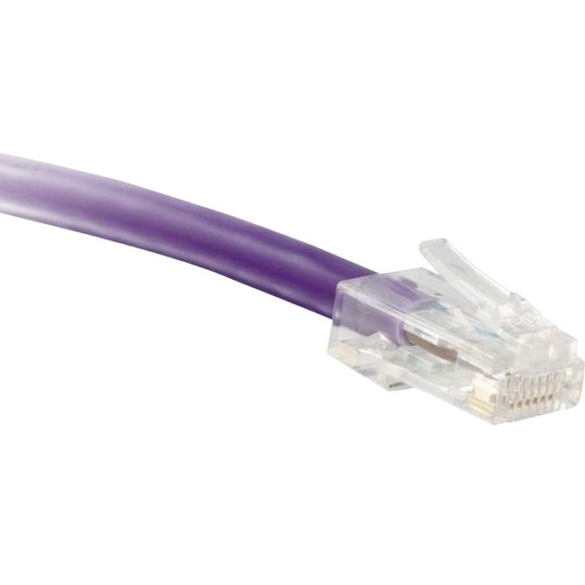 ENET Cat5e Purple 40 Foot Non-Booted (No Boot) (UTP) High-Quality Network Patch Cable RJ45 to RJ45 - 40Ft C5E-PR-NB-40-ENC