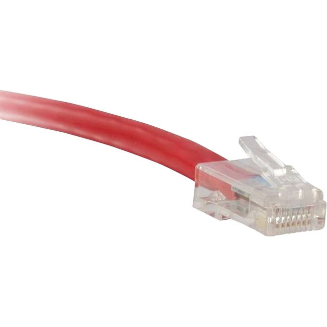 ENET Cat5e Red 15 Foot Non-Booted (No Boot) (UTP) High-Quality Network Patch Cable RJ45 to RJ45 - 15Ft C5E-RD-NB-15-ENC