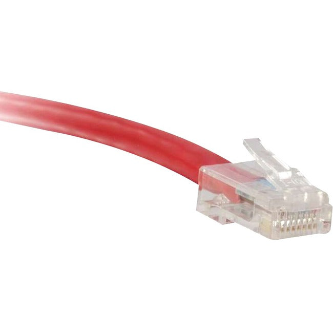 ENET Cat5e Red 25 Foot Non-Booted (No Boot) (UTP) High-Quality Network Patch Cable RJ45 to RJ45 - 25Ft C5E-RD-NB-25-ENC