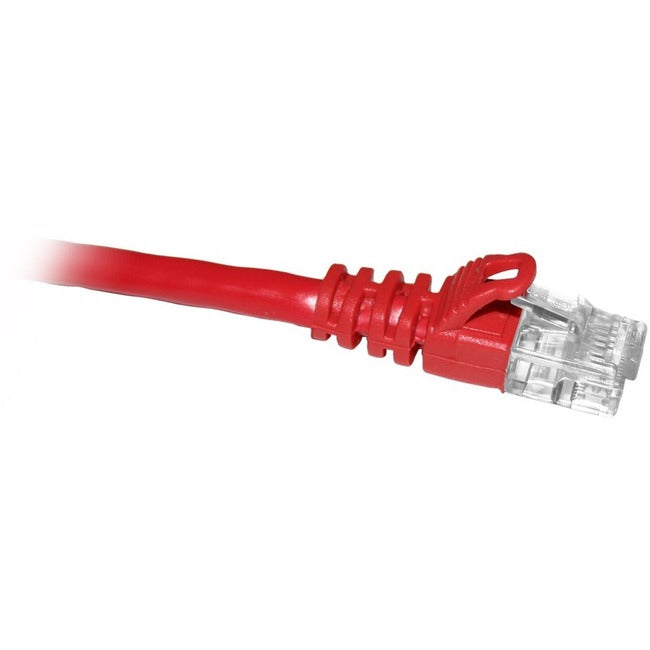 ENET Cat5e Red 4 Foot Patch Cable with Snagless Molded Boot (UTP) High-Quality Network Patch Cable RJ45 to RJ45 - 4Ft C5E-RD-4-ENC