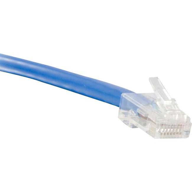 ENET Cat6 Blue 6 Foot Non-Booted (No Boot) (UTP) High-Quality Network Patch Cable RJ45 to RJ45 - 6Ft C6-BL-NB-6-ENC