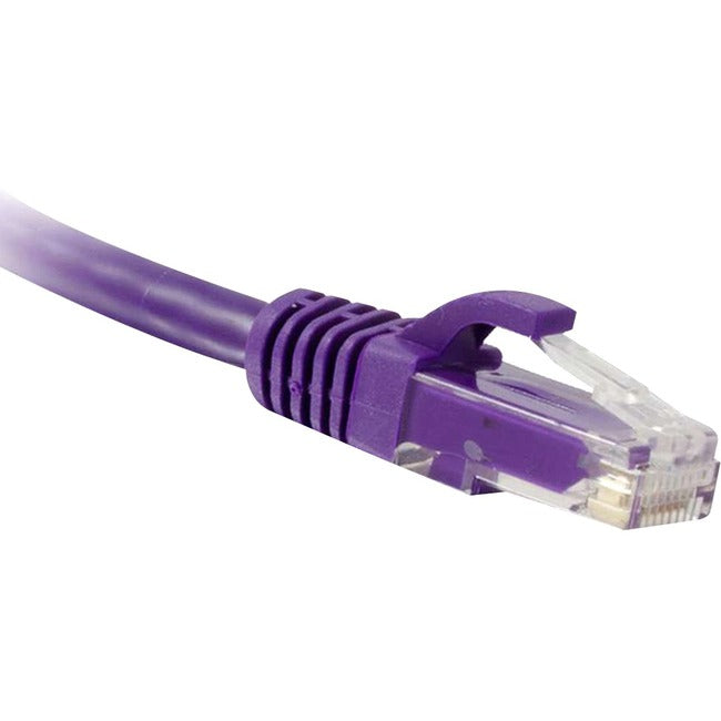 ENET Cat6 Purple 7 Foot Patch Cable with Snagless Molded Boot (UTP) High-Quality Network Patch Cable RJ45 to RJ45 - 7Ft C6-PR-7-ENC