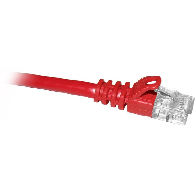 ENET Cat6 Red 1 Foot Patch Cable with Snagless Molded Boot (UTP) High-Quality Network Patch Cable RJ45 to RJ45 - 1Ft C6-RD-1-ENC