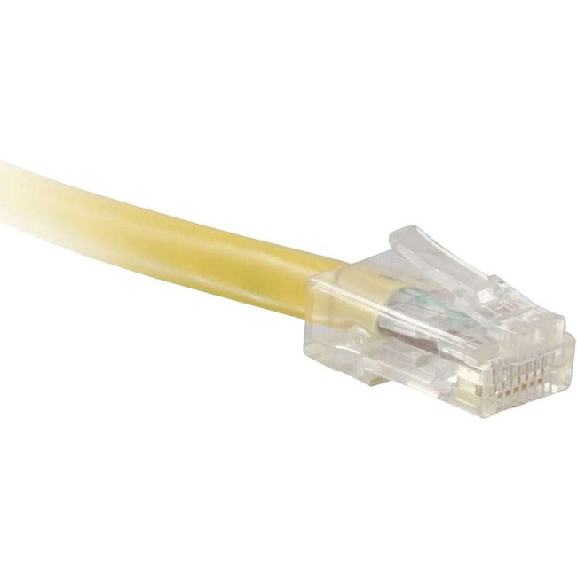 ENET Cat6 Yellow 30 Foot Non-Booted (No Boot) (UTP) High-Quality Network Patch Cable RJ45 to RJ45 - 30Ft C6-YL-NB-30-ENC