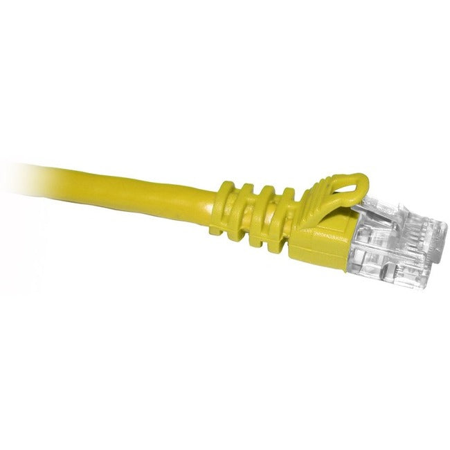 ENET Cat6 Yellow 75 Foot Patch Cable with Snagless Molded Boot (UTP) High-Quality Network Patch Cable RJ45 to RJ45 - 75Ft C6-YL-75-ENC
