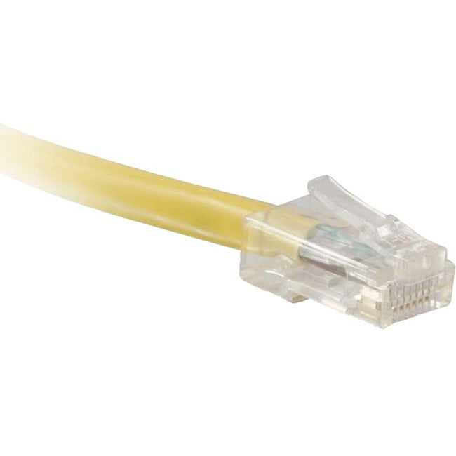 ENET Cat6a Yellow 3 Foot Shielded, Non-Booted (No Boot) (UTP) High-Quality Network Patch Cable RJ45 to RJ45 - 3Ft C6AS-YL-NB-3-ENC