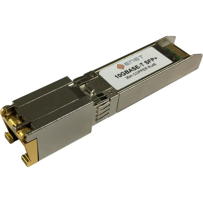 ENET Palo Alto Compatible PAN-SFP-PLUS-T TAA Compliant Functionally Identical 10GBASE-T Copper SFP+ for Cat6A/Cat7 RJ-45 30m Max PAN-SFP-PLUS-T-ENC
