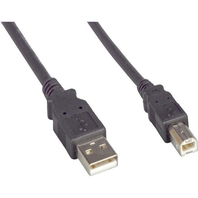 ENET USB 2.0 A Male to B Male 15FT Black Cable USB2.0MAMB-15F