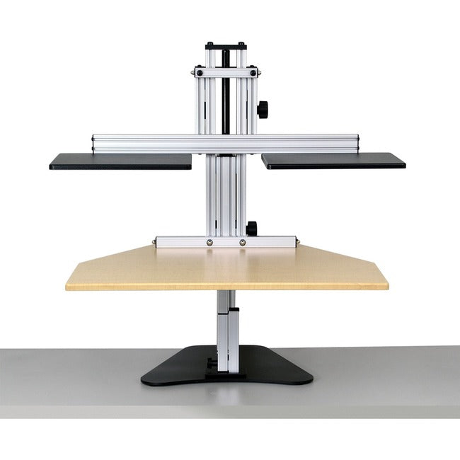 ERGO DESKTOP Dual Kangaroo Sit and Stand Workstation, Maple, Fully Assembled ED-DK-MAP-FA