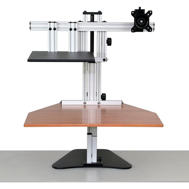 ERGO DESKTOP Hybrid Kangaroo Sit and Stand Workstation, Cherry, Fully Assembled ED-HK-CHE-FA