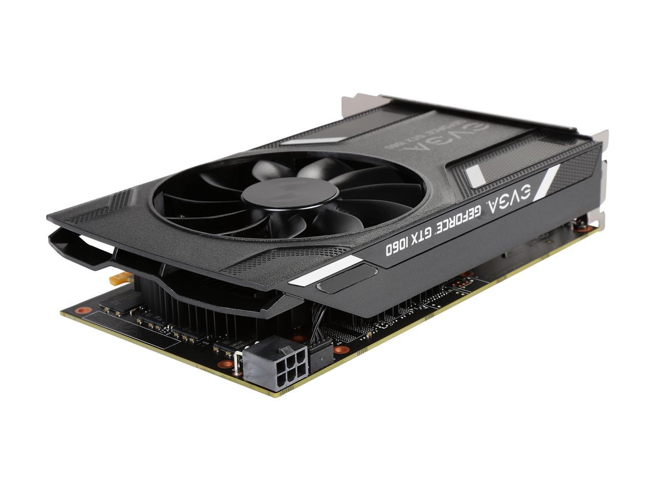 Evga Geforce Gtx 1060 Gaming, Acx 2.0 (Single Fan), 06G-P4-6161-Kr, 6Gb Gddr5, Dx12 Osd Support (Pxoc), Only 6.8 Inches