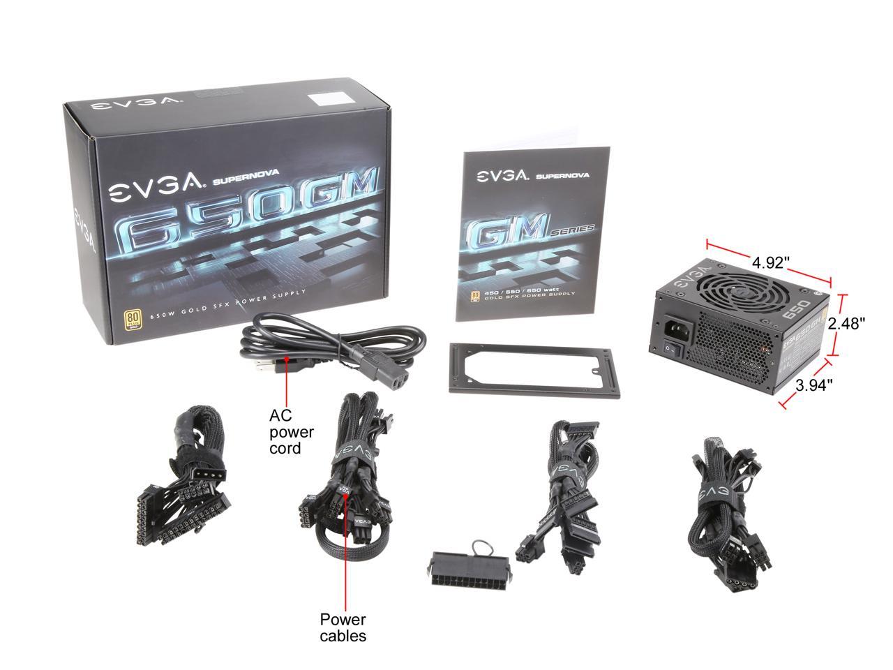 Evga Supernova 650 Gm 123-Gm-0650-Y1 650W 80 Plus Gold Atx12V & Eps12V Power Supply