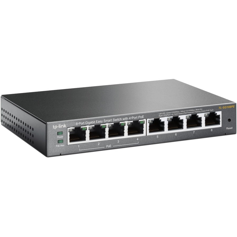 Easy Smart Switch - TP-Link 8-Port Gigabit PoE+ Business Networking | TP-Link TL-SG108PE