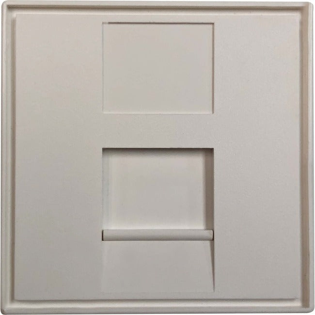 Eaton Tripp Lite Series 1-Port European-Style Insert, Unloaded Shuttered Module, 45 x 45 mm, White, TAA N042E-WM1-S