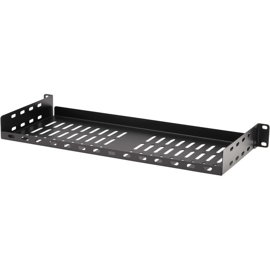 Eaton Tripp Lite Series SmartRack Cantilever Fixed Steel Rack Shelf - 1U, Vented, 7 in. (17.8 cm) Deep, Holds up to 40 lb. (18 kg) SRSHELF2P1USHRT