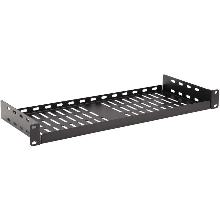 Eaton Tripp Lite Series SmartRack Cantilever Fixed Steel Rack Shelf - 1U, Vented, 7 in. (17.8 cm) Deep, Holds up to 40 lb. (18 kg) SRSHELF2P1USHRT