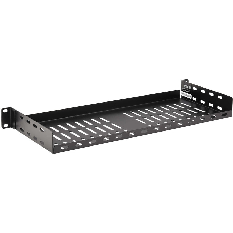 Eaton Tripp Lite Series SmartRack Cantilever Fixed Steel Rack Shelf - 1U, Vented, 7 in. (17.8 cm) Deep, Holds up to 40 lb. (18 kg) SRSHELF2P1USHRT